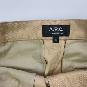 A.P.C. NWT Beige Chino Pants Women 28 Minimalist Sustainable Paris Style